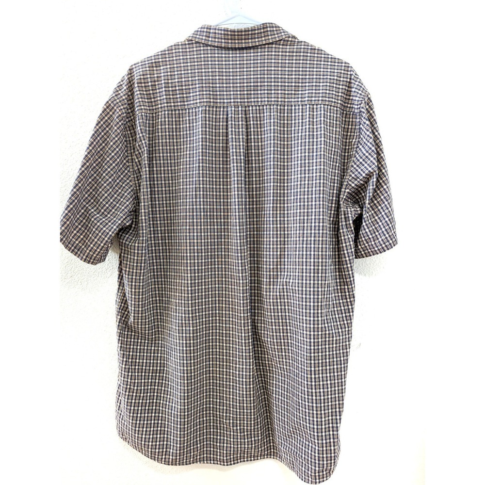 Aeropostale Men's Plaid Cotton Short Sleeve Button-Up Shirt Vintage 90s Y2K - Picture 2 of 6